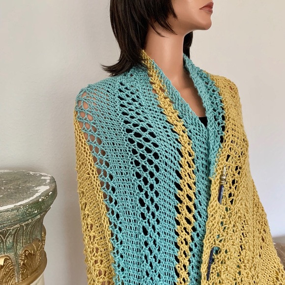 Hand Knits 2 Love Extra Big Shawl Designer Fashion